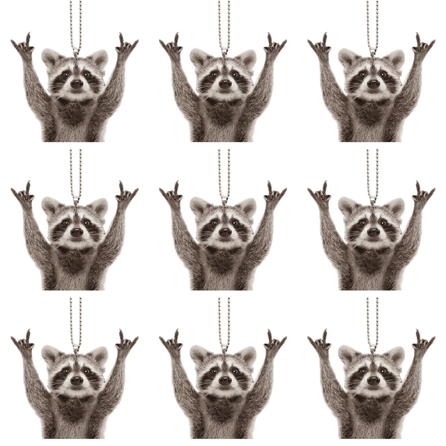 Llavero Con Oso Mapache Acrílico Dibujos Animados Accesorios Regalos
