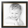 thumbnail image 2 of ArtToFrames 16" x 16" Black Velvet with Gold - 1.25 Picture Frame, 16x16 inch Black MDF Poster Frame (WOM-4690), 4 Pack, 2 of 6