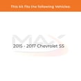 thumbnail image 2 of MAX Advanced Brakes - Rear Brake Kit For 2015-2017 Chevy SS| Carbon Ceramic Brake Pad and Rotor Kit| Daily Driving Geomet Coated Brake Rotors, 2 of 9