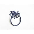thumbnail image 2 of Handcrafted Model Ships K-9050-OCT-Solid-Dark-Blue 6 in. Rustic Cast Iron Octopus Towel Holder, Dark Blue, 2 of 2