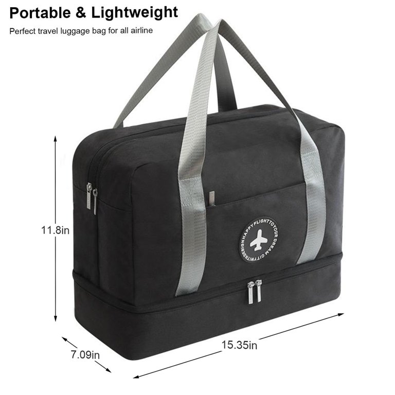 Sports Gym Bag with Wet Pocket & Shoes Compartment, Travel Duffel Bag for  Men and Women Lightweight