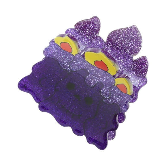 Unique Bargains 1 Pc Claw Clip Cute Halloween Ghost & Candle Design Hair Clip Purple