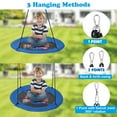 thumbnail image 5 of Goplus 40'' Flying Saucer Tree Swing Indoor Outdoor Play Set Swing for Kids Blue Rocket, 5 of 9