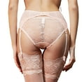 thumbnail image 4 of Varsbaby Women's Lace Garter Belt with Highly Elastic Stockings, 4 of 5
