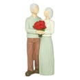 thumbnail image 2 of Estatua de pareja enamorada, mini figura, escultura, recuerdo, centro de mesa, decoración del hogar Vieja pareja de pie, 2 of 9