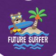 thumbnail image 4 of Inktastic Surfing Future Surfer Bear Boys or Girls Baby Bib, 4 of 4