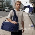 thumbnail image 3 of Bolsa de gimnasio Kookoomia para hombre con compartimento para zapatos, impermeable, 40 L, 3 of 6