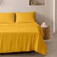 thumbnail image 2 of Premier Colorful Colorful Bright 4 pc Microfiber Sheet Sets - 8 Colors - Bright Yellow - Full, 2 of 6