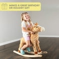 thumbnail image 4 of Happy Trails Rocking Horse - Plush Giraffe Animal Rocker for Ages 3 and Up, 4 of 6