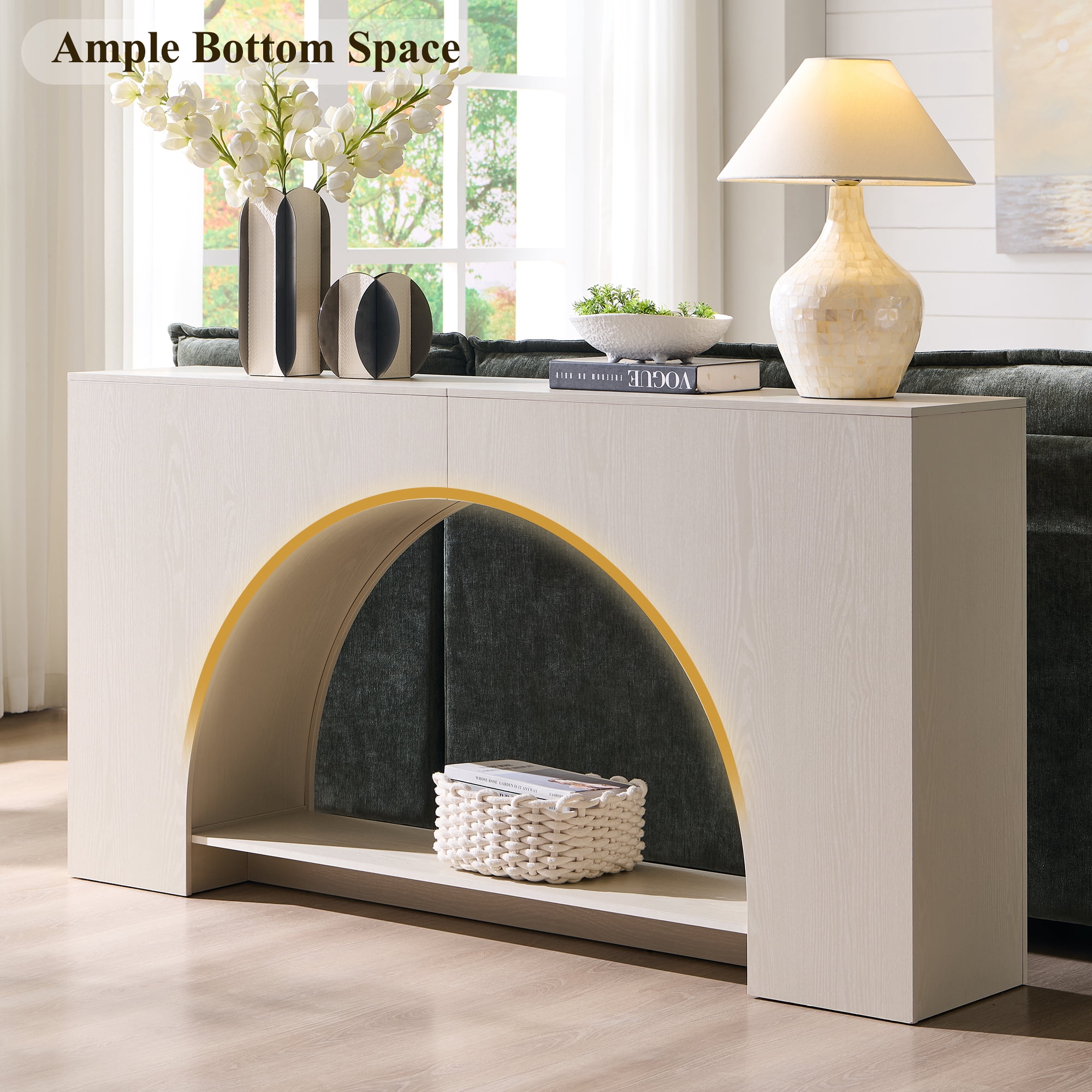 SinCiDo Console Table, Modern Entryway Table for Living Room Foyer and Corridor
