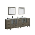thumbnail image 6 of Vanity Art 96" Double Sink Freestanding Bathroom Vanity Set with Ceramic Top and Mirror, 6 of 7