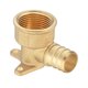thumbnail image 3 of Accesorio de plomería Accesorios de engarzado Pex de latón Conector portátil, Codo de oreja de gota multiusos de cobre a prueba de fugas Accesorio de engarzado Pex 075 pulgadas NPT mayimx Codo de oreja caída, 3 of 9
