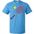 thumbnail image 3 of Inktastic Pink Tennis Racket and Ball T-Shirt, 3 of 5