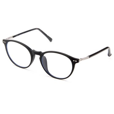 Cyxus Blue Light Blocking [Lightweight TR90] Glasses Reducing Eye Strain Headache, Computer Eyewear, Unisex (8010T02, Matte Black) Block Droplets