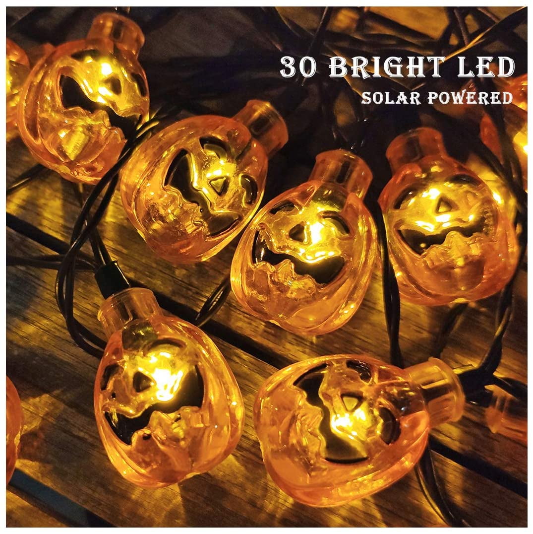 Solar Halloween Pumpkin LED Fairy String Lights Outdoor Garden Party Decoration Solar Halloween Pumpkin LED Fairy String Lights Outdoor Garden Party Decoration