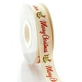 thumbnail image 2 of 7/8" Merry Christmas Greenery Sprigs Grosgrain Ribbon 5 Yard, 2 of 2
