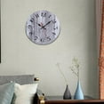 thumbnail image 2 of Reloj de pared redondo de madera, reloj de cuarzo silencioso sin tictac, decorativo de madera Gris, 2 of 7