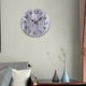 thumbnail image 2 of Reloj de pared de madera de 25 cm, silencioso, decorativo, de cuarzo. Gris, 2 of 7
