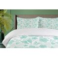 thumbnail image 4 of Ambesonne Turquoise Duvet Cover Set, Spring Butterflies, Queen, Turquoise Seafoam Pearl, 4 of 6