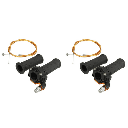 2 Set Restrictable Twist Throttle Cable for 47cc 49cc Mini Moto Bike Dirt Quad