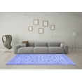 thumbnail image 3 of Ahgly Company Indoor Square Persian Blue Traditional Area Rugs, 4' Square, 3 of 4