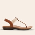 thumbnail image 2 of DREAM PAIRS Women's Orthotic Walking Sandals Comfortable Arch Support Sandals with Adjustable Straps Ergonomic Non-Slip T-Strap Dress Sandals for All-Day Wear, 2 of 8