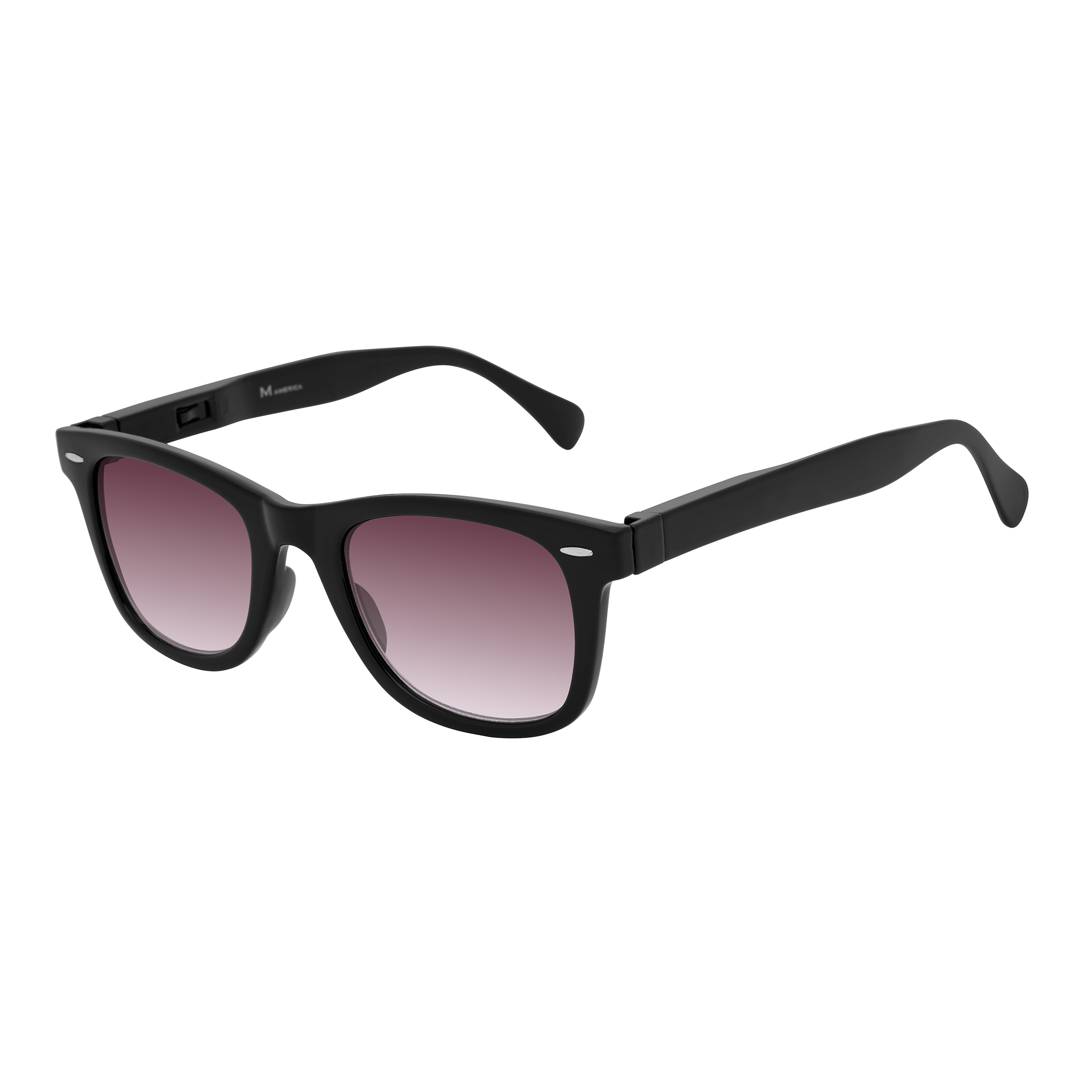 M America Unisex Neptune Black Wayfarer Sunglasses