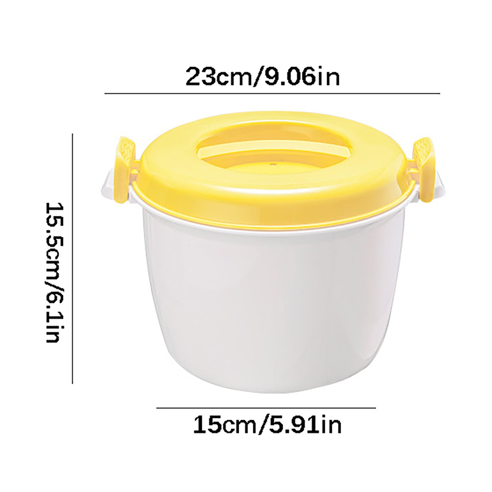XKHHLH Large Microwave Rice Cooker, Microwave Steamer for Vegetables, Safe as Mixing and Serving Bowls, Food Storage Container, Cooker for Microwave- BPA Free, Dishwasher Safe