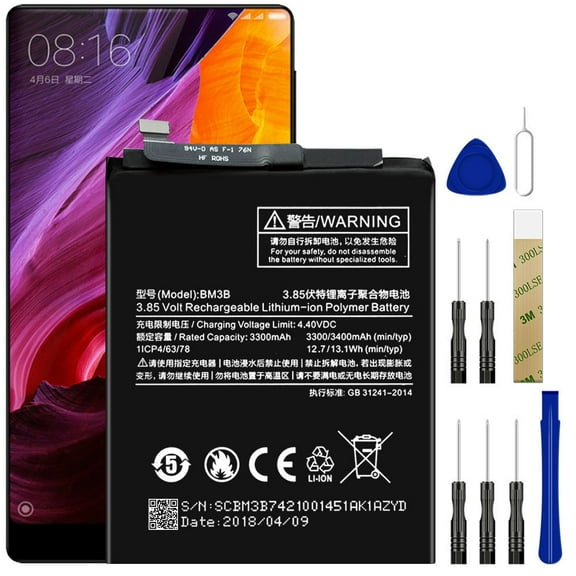 Replacement Battery BM3B For Xiaomi Mix 2S Tool