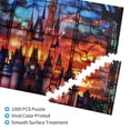 thumbnail image 2 of Sikiie Magical Stained Glass Castle Puzzle, Jigsaw Puzzles, Jigsaw Puzzles 1000 Pieces, Custom Jigsaw Puzzle for Adults (29.5×19.7in, Horizontal), 2 of 9