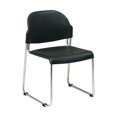 thumbnail image 5 of OSP Home Furnishings Plastic Stacking Chair in Black Set of 4, 5 of 5