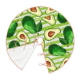 thumbnail image 3 of Bingfone Christmas Tree Skirt Mat Christmas Decoration Interior 30"-Avocado Green Striped, 3 of 8