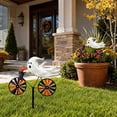 thumbnail image 4 of Halloween Ghost Riding Bicycle Metal Garden Stakes,Fixed Wheel Pumpkin Windmill Ornament for Garden Patio Lawn Autumn Holiday Outdoor Decor, 4 of 6