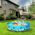 thumbnail image 2 of Foldable Dog Pool,Portable Swimming Pools for Kids,Non-Inflatable Bathing Tub,Thickened Outdoor Kiddie Pool,Non-Slip Kids Pool,Pets Wading Pool for Small Dogs,Cats, 2 of 7
