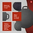thumbnail image 4 of Victoria GDL-182 Cast Iron Pizza Crepe Pan, Dosa, Roti Tawa, Budare, 15 Inch, Black, 4 of 6