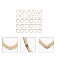 thumbnail image 2 of 30pcs Heart Shaped Split Key Rings Crafts DIY Rings Keychain Metal Key Rings, 2 of 9