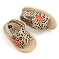 thumbnail image 5 of Uccdo Summer Infant Baby PU Leather Sandals Newborn Soft Sole Flats Shoes First Walkers 0-18M, 5 of 6