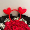 thumbnail image 6 of YiBai Valentine's Day Hair Accessories Holiday Decoration Men And Women Couple Hair Clips Headdress Female, Red -DG84, 6 of 6