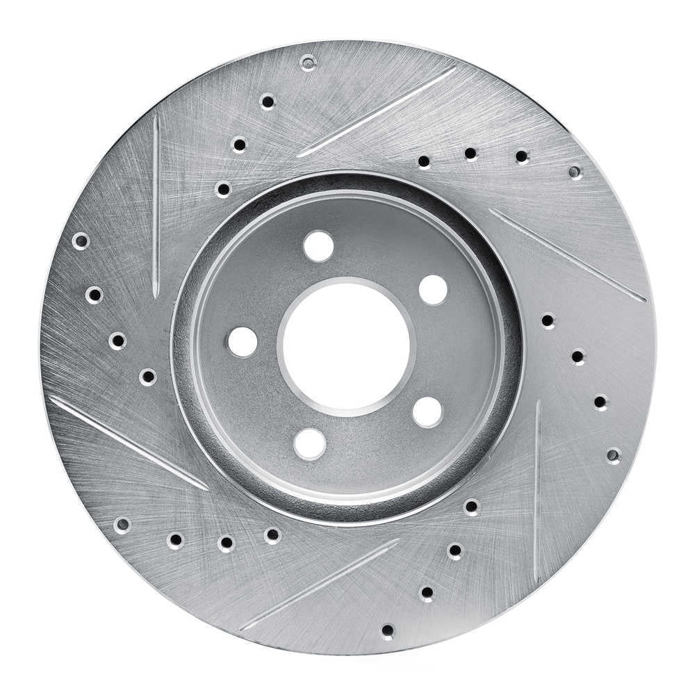 Dynamic Friction Company 631-39004R DFC Brake Rotor - Drilled And Slotted - Silver
