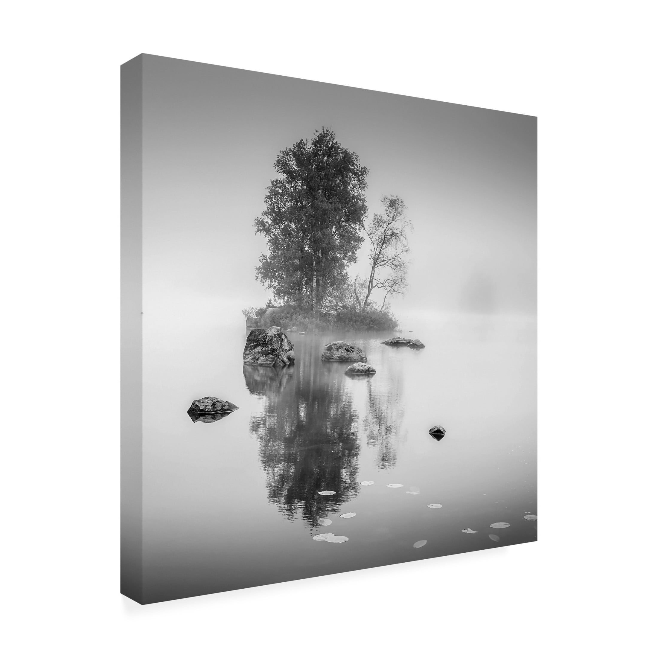 Canvas Wall Art - Benny Pettersson 'A Small Place In The World' Wall Art for Living Room, Bedroom, or Office Décor by Trademark Fine Art - 18 x 18 Inches