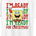 thumbnail image 3 of SpongeBob SquarePants - I'm Ready For Christmas - Women's Lightweight French Terry Pullover, 3 of 6