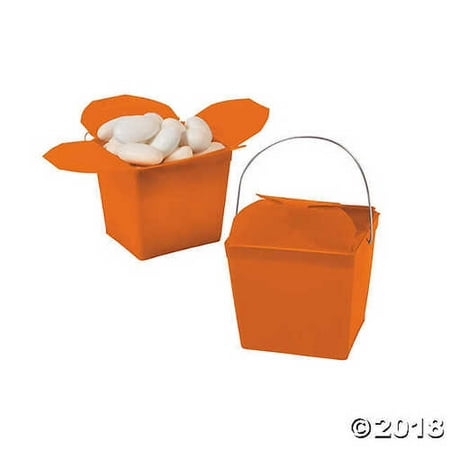 Mini Pumpkin Orange Takeout Boxes
