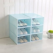 Hotiary Clear Plastic Shoe Boxes Stackable Storage Container Organizers, Multi-Color