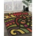 thumbnail image 3 of Ahgly Company Machine Washable Indoor Rectangle Transitional Night Red Area Rugs, 4' x 6', 3 of 7