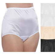 Nylon Brief Panty (Style 331/Plain Jane) 4 Pack in Neutrals Size 12