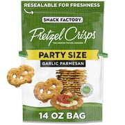 Snack Factory Garlic Parmesan Pretzel Crisps, 14 oz Party Size Bag