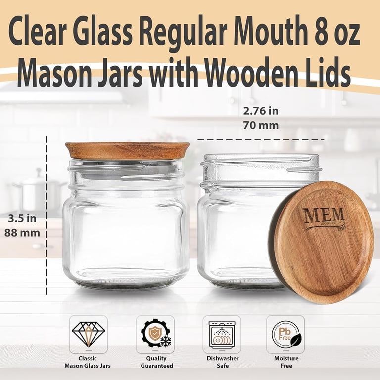 Regular Mouth Mason Jar 8 oz
