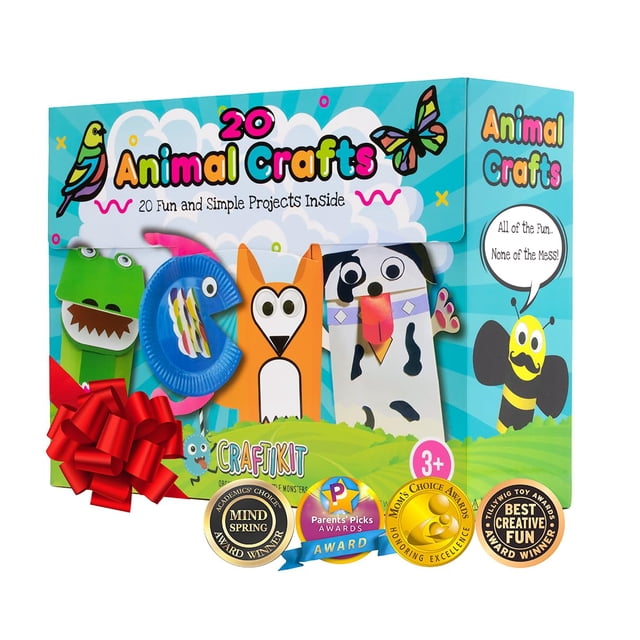 Kit de manualidades Craftikit Animal para niños pequeños de 3 a 10 años