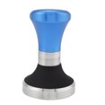 thumbnail image 4 of Martillo prensador de granos de café expreso en polvo, Base plana, ajustable, de acero inoxidable (azul), 4 of 8