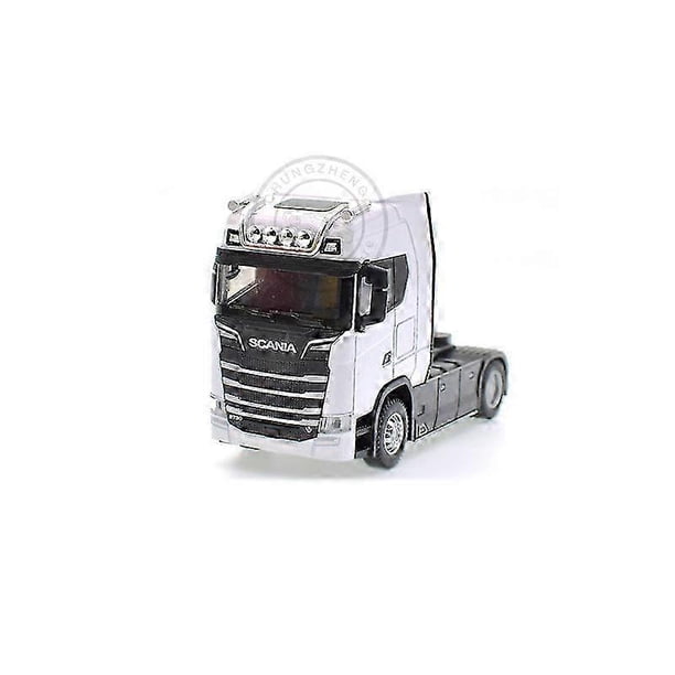 150 Large Diecast Alloy Truck Car Model Container Toy Simulation Pull Back Sound And Light Transport Vehicle Model Kids Gifts 26s